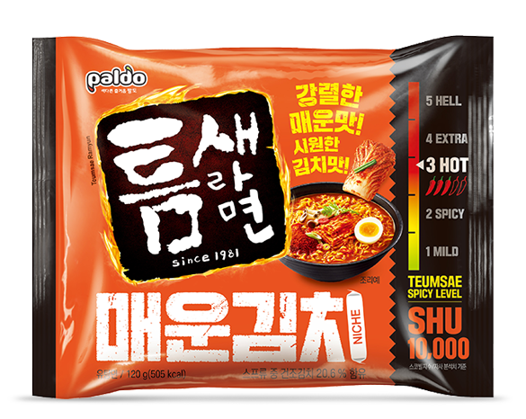 틈새라면 매운김치